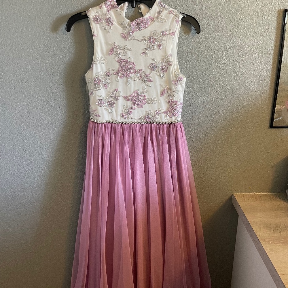 Girls long formal dress